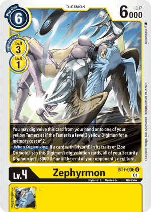 Zephyrmon — Next Adventure Pre-Release Cards