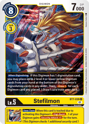 Stefilmon — Next Adventure Pre-Release Cards