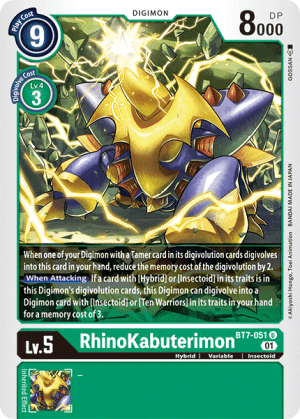 Rhinokabuterimon — Next Adventure Pre-Release Cards