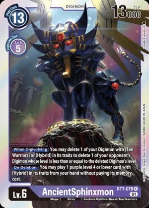AncientSphinxmon — Next Adventure Digimon Card Game card by Mitsuhito Fujiwara