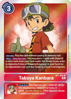 Takuya Kanbara — Across Time Pre-Release Cards