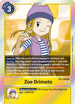 Zoe Orimoto — Next Adventure Pre-Release Cards