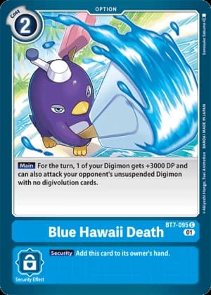Blue Hawaii Death — Next Adventure Digimon Card Game card by Sansuke Sakura