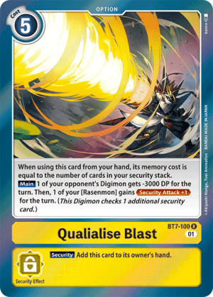 Qualialise Blast — Next Adventure Pre-Release Cards