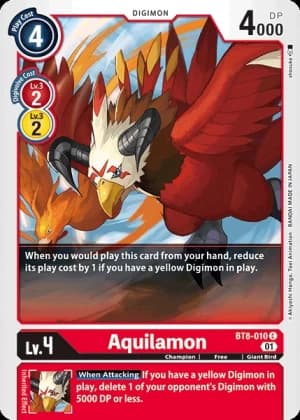 Aquilamon — Animal Colosseum Digimon Card Game card by YAMURETSU