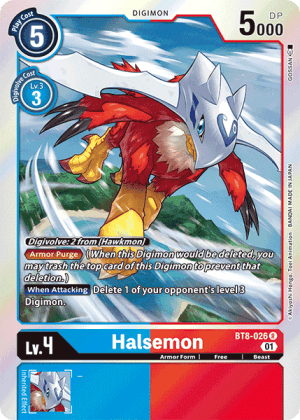 Halsemon — New Awakening Digimon Card Game card by Akiyoshi Hongo, Toei Animation