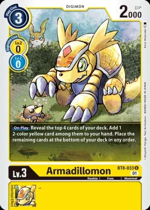 Armadillomon — Beginning Observer Digimon Card Game card by naru