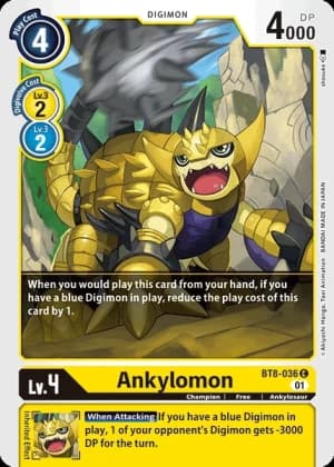 Ankylomon — Beginning Observer Digimon Card Game card by Ishibashi Yosuke