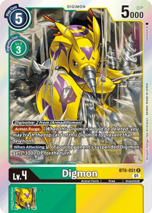 Digmon — New Awakening Digimon Card Game card by GOSAN