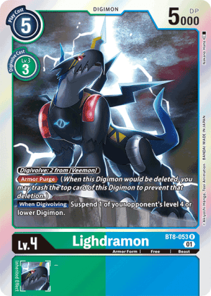 Lighdramon — New Awakening Digimon Card Game card by Nakano Hato
