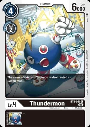 Thundermon — New Awakening Digimon Card Game card by YUGI
