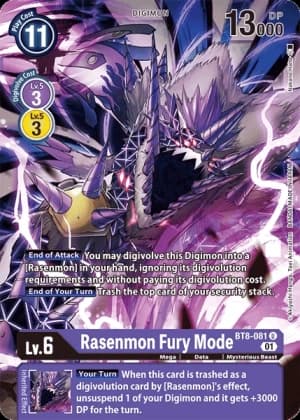 Rasenmon Fury Mode — New Awakening Pre-Release Cards