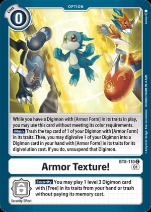 Armor Texture! — New Awakening Digimon Card Game card by banira