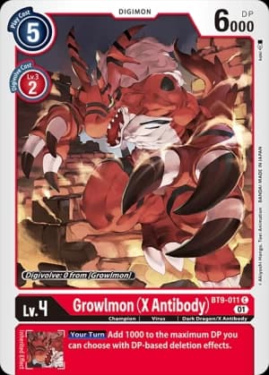 Growlmon (X Antibody) — Chain of Liberation