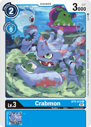 Crabmon — Chain of Liberation Digimon Card Game card by Iori Sunakura