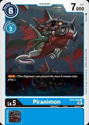 Piranimon — Great Legend Digimon Card Game card by Nakano Haito