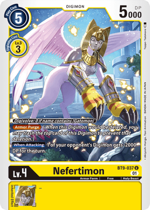Nefertimon — X Record Digimon Card Game card by Teppei Tadokoro