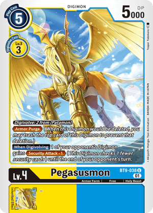 Pegasusmon — X Record Digimon Card Game card by Teppei Tadokoro