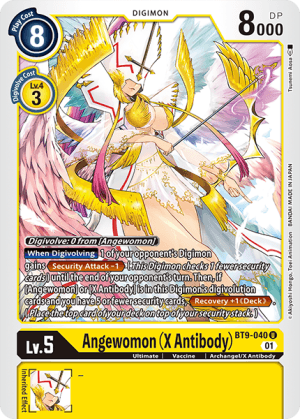 Angewomon (X Antibody) — X Record Digimon Card Game card by Tsunami Aoi