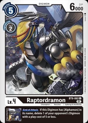 Raptordramon — Release Special Booster 2.5