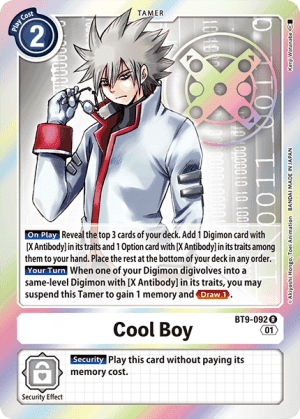 Cool Boy — Dawn of Liberator Digimon Card Game card by Tsunemi Aosa