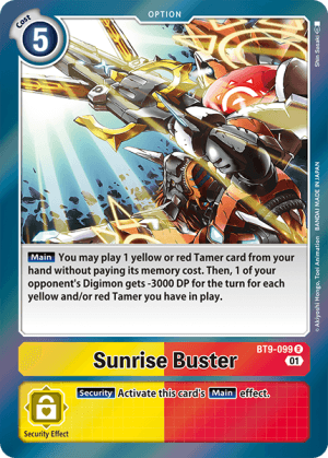 Sunrise Buster — X Record Pre-Release Cards