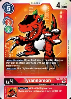 Tyrannomon — Digimon Card Game card