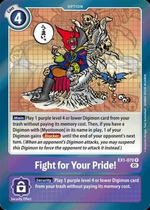 Fight for Your Pride! — Classic Collection Digimon Card Game card by Akiyoshi Hongo, Toei Animation
