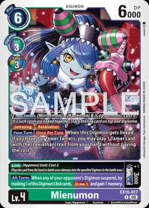 Mienumon — Sinister Order Digimon Card Game card by Akiyoshi Hongi, Toei Animation