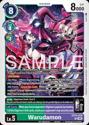 Warudamon — Sinister Order Digimon Card Game card by Akiyoshi Honga, Toei Animation