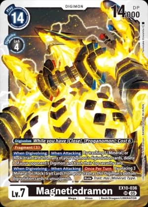 Magneticdramon — Sinister Order Digimon Card Game card by Tomotake Kinoshita