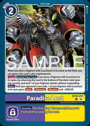 Paradise Lost — Sinister Order Digimon Card Game card by tessy