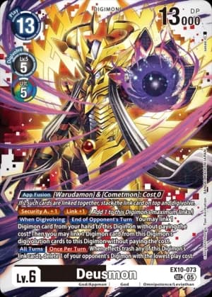 Deusmon — Sinister Order Digimon Card Game card by TAKOI Animation