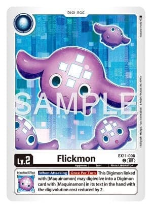 Flickmon — Dawn of Liberator Digimon Card Game card by Nakano Harito