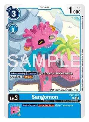 Sangomon — Cyber Eden Digimon Card Game card by Akiyoshi Honga, Toei Animation