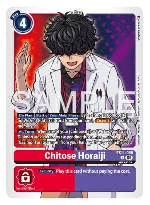 Chitose Horaiji — Dawn of Liberator Digimon Card Game card by Shozama Seiho
