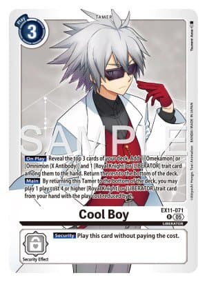 Cool Boy — Dawn of Liberator Digimon Card Game card by Tsunemi Aosa