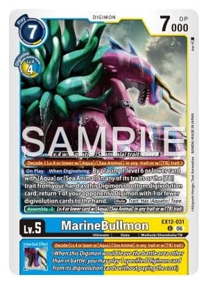 MarineBullmon — Cyber Eden Digimon Card Game card by Akiyoshi Hongo, Toei Animation
