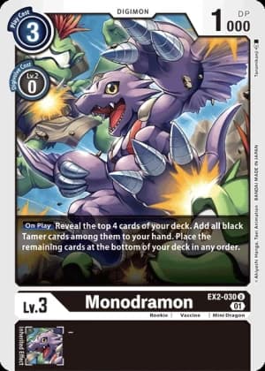 Monodramon — Digital Hazard Digimon Card Game card by Tonamikanji