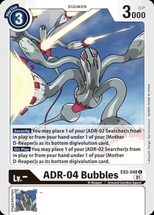 ADR-04 Bubbles — Digital Hazard Digimon Card Game card by Akiyoshi Honga, Toei Animation