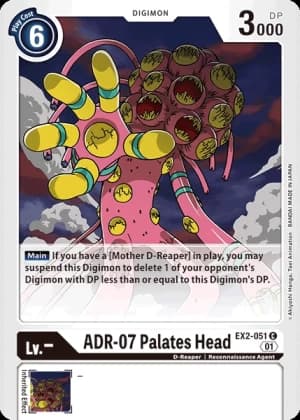 ADR-07 Palates Head — Digital Hazard Digimon Card Game card by Akiyoshi Honga, Toei Animation
