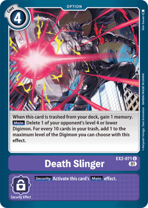 Death Slinger (Alternate Art) — Digimon Card Game card