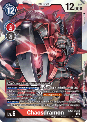 Chaosdramon — Draconic Roar Digimon Card Game card by Tomohiro Nakayama
