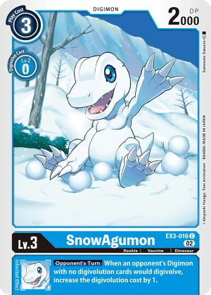 SnowAgumon — Digimon LIBERATOR