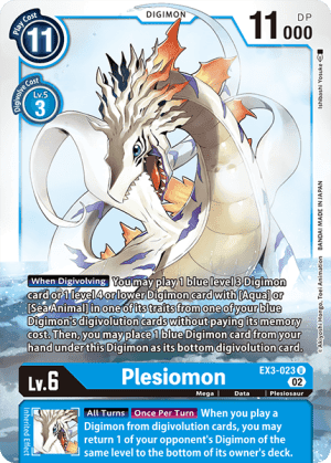 Plesiomon — Blast Ace Digimon Card Game card by Nakano Hayato
