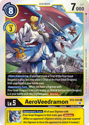 AeroVeedramon — Cyber Eden Digimon Card Game card by Spareribs
