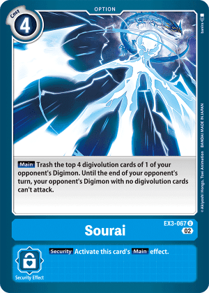Sourai — Draconic Roar Digimon Card Game card by banira