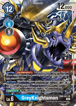 GreyKnightsmon — Alternative Being Booster Digimon Card Game card by GOSSAN
