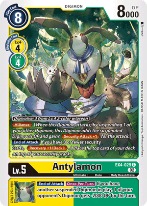 Antylamon — Animal Colosseum Digimon Card Game card by Akiyoshi Hongō, Toei Animation