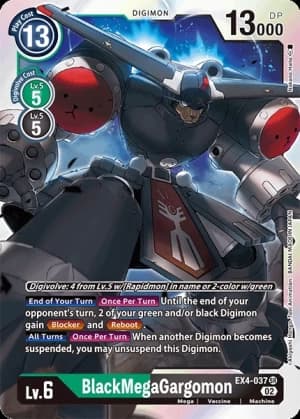 BlackMegaGargomon — Alternative Being Booster Digimon Card Game card by Nakano Hello